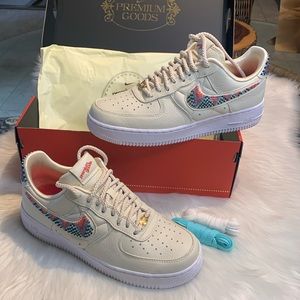 Nike Air Force 1 x Premium Goods Opal/White/ Multicolor Size 9
